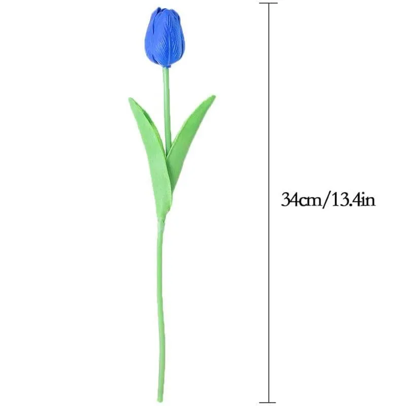 Faux Acropolis Tulip Bunch (Blue) - Set Of Five media 4