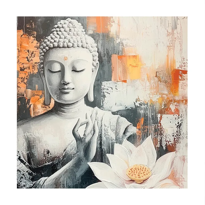 Buddha Neutrals Canvas Wall Art media 3