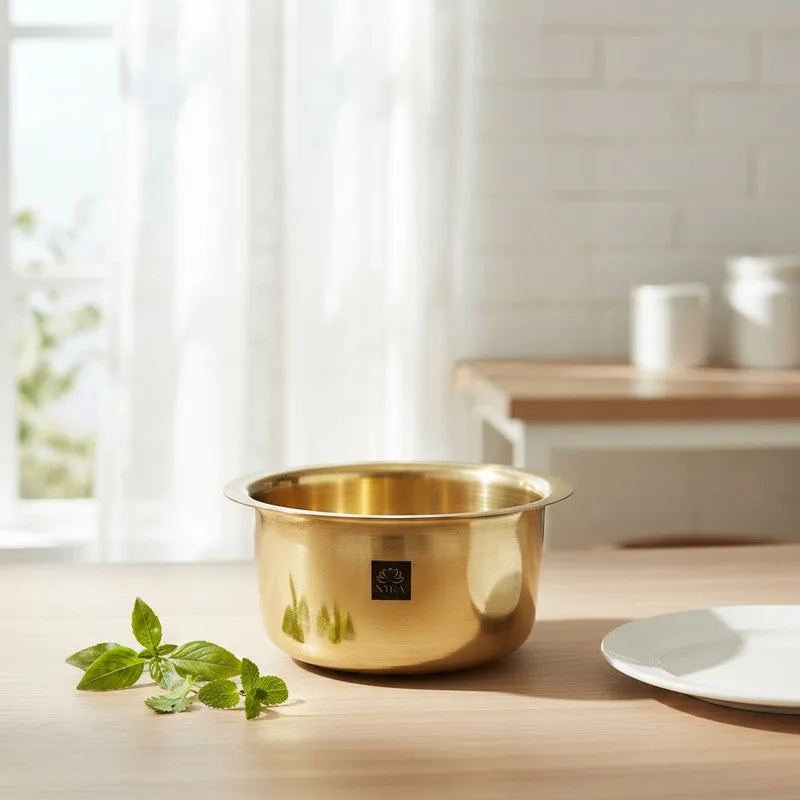 Bhagona Brass Pateela - 1600 mL media 1