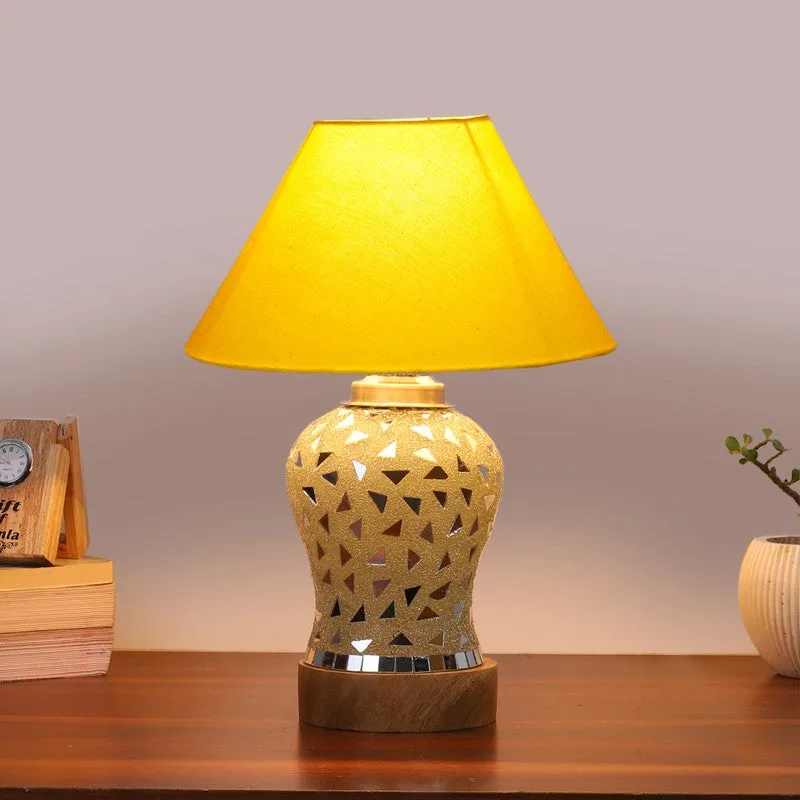 Haloire Wooden Table Lamp - Multicolor media 2