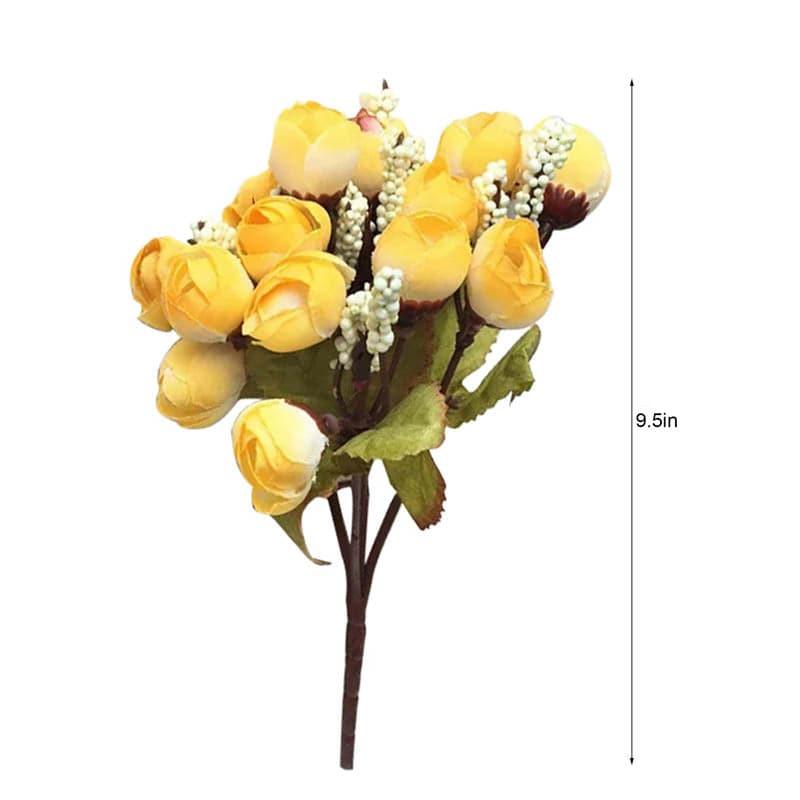 Faux Rose Floral Stick - Amber media 4