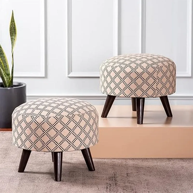 Reven Cotton Ottoman - Set Of Two media 1