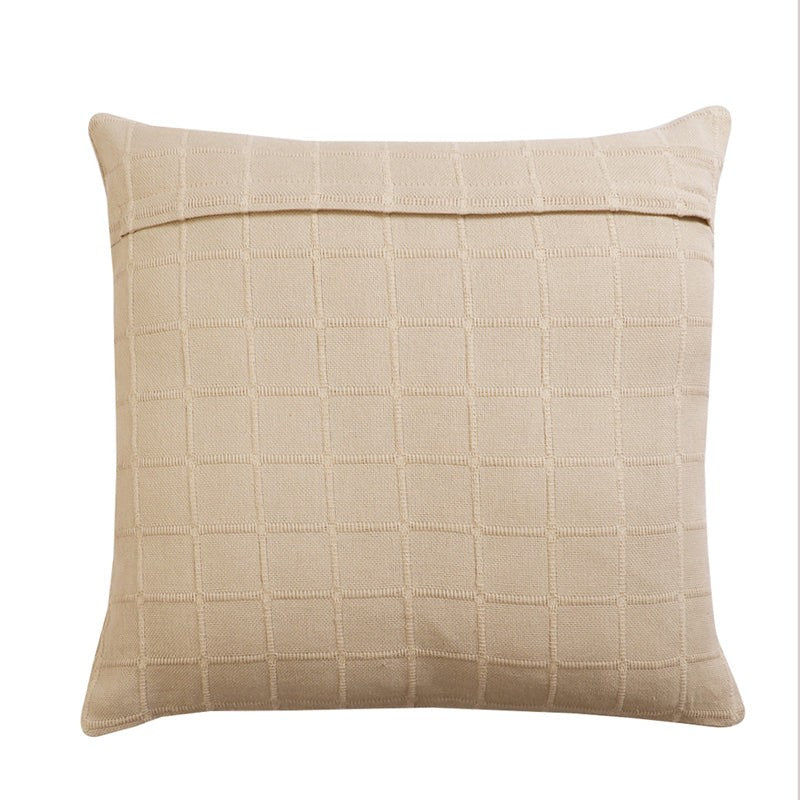 Sicily Light Solid Cotton Cushion Cover (Beige) - Set Of Two media 4