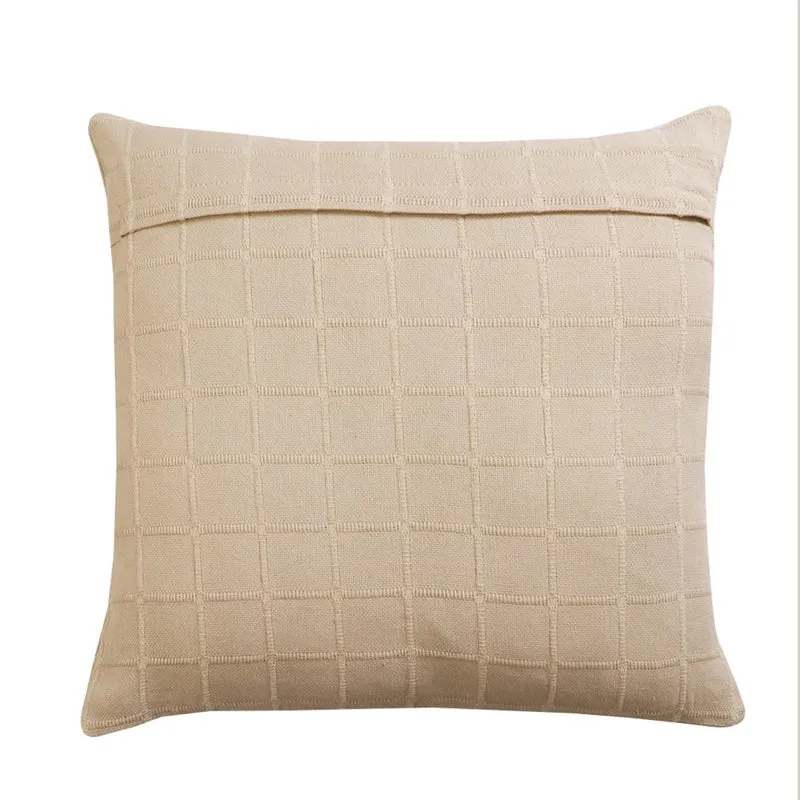 Sicily Light Solid Cotton Cushion Cover (Beige) - Set Of Two media 4