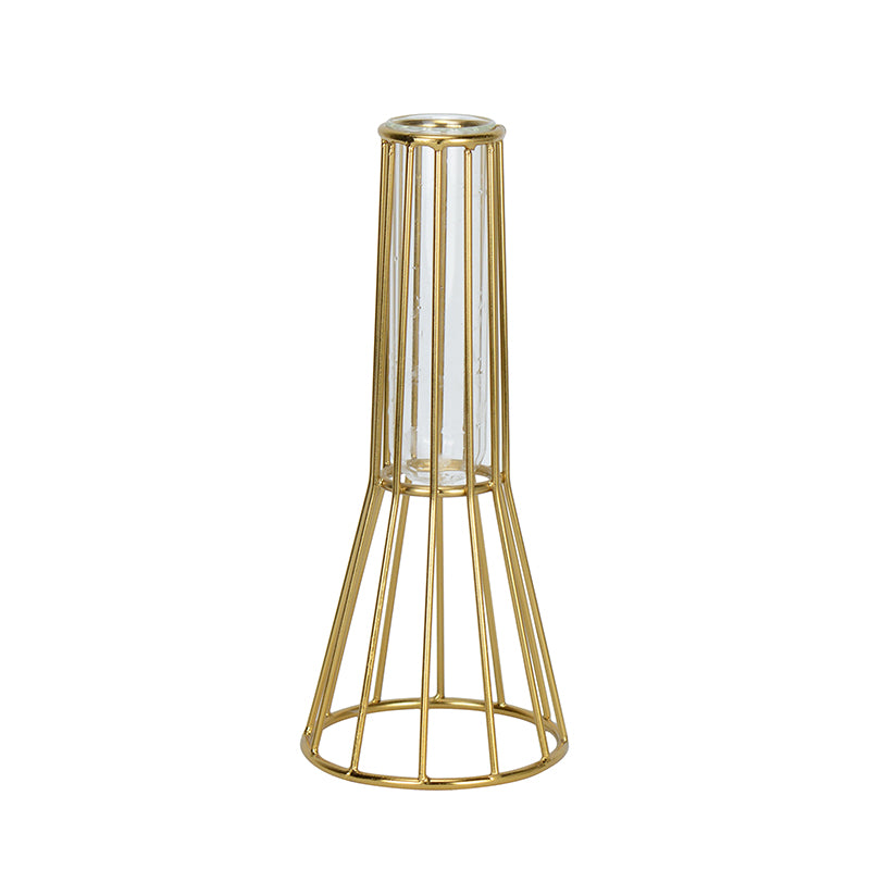 Iara Test Tube Planter - Gold media 4