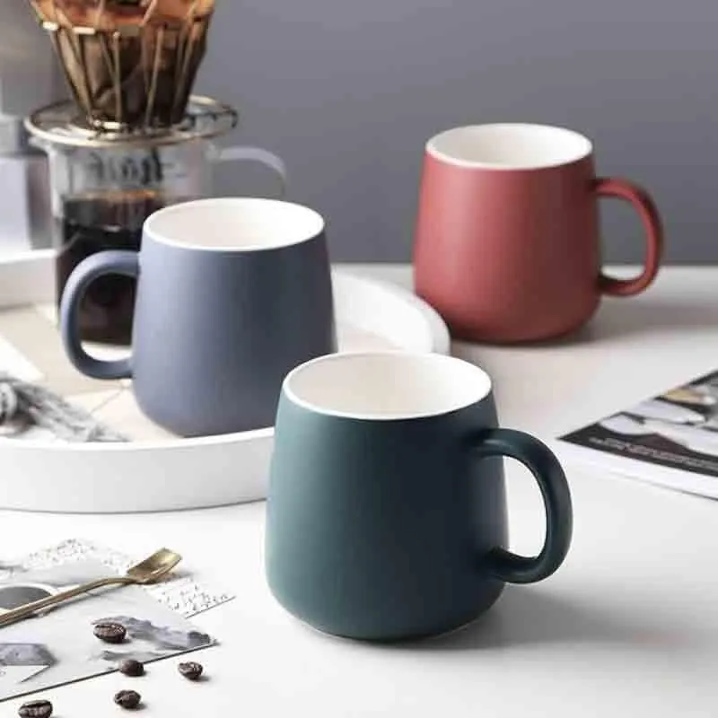 Floria Ceramic Coffee Mug (380 mL) - Grey media 3