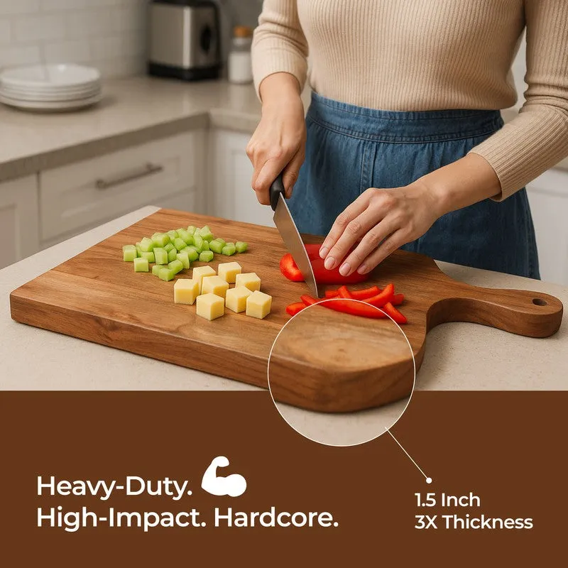 Auronis Boho Acacia Wood Chopping Board media 7