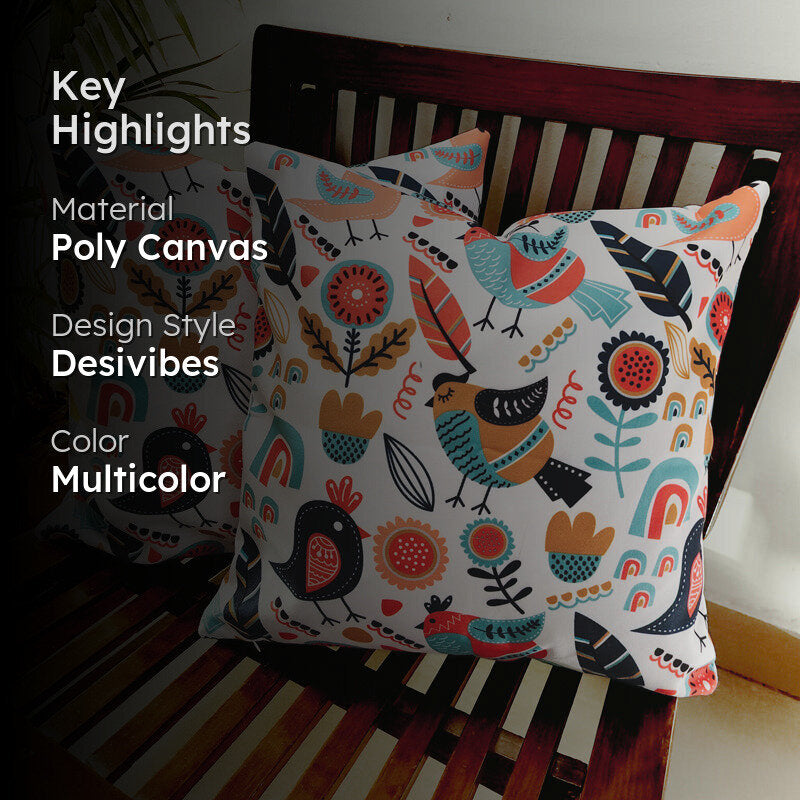 Doodle Muse Cushion Cover - Set Of Two media 2