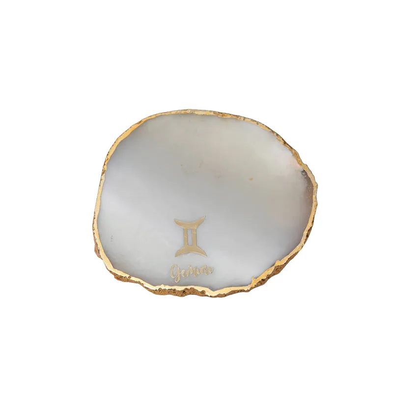 Gemini Agate Coaster - Natural media 4