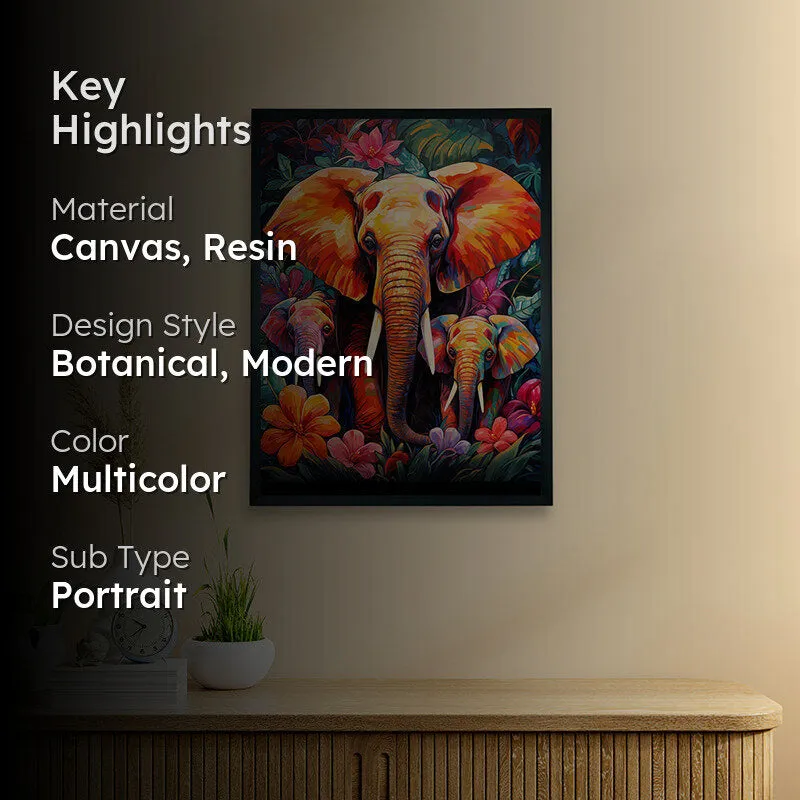 Elephant Pride Pose Canvas Wall Art media 2