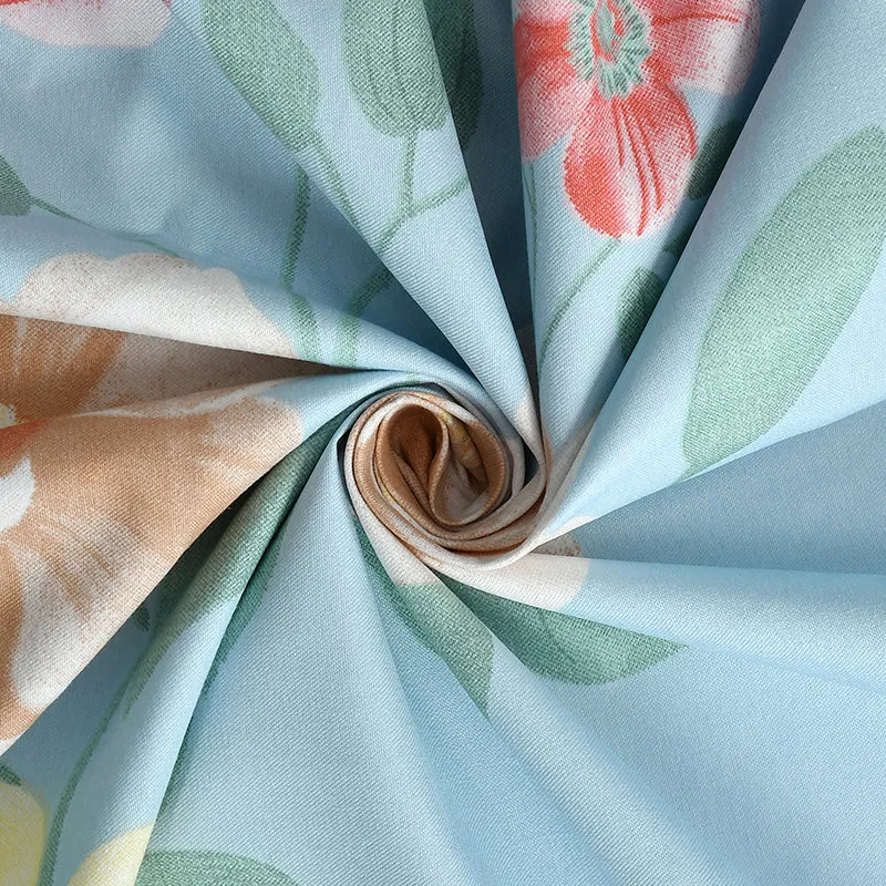 Damien Floral Microfiber Microfiber Bedsheet - 150 GSM media 4