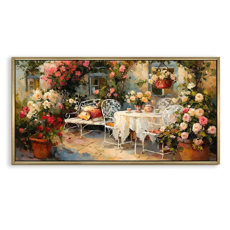 European Streetfront Terrace View Wall Art media 4