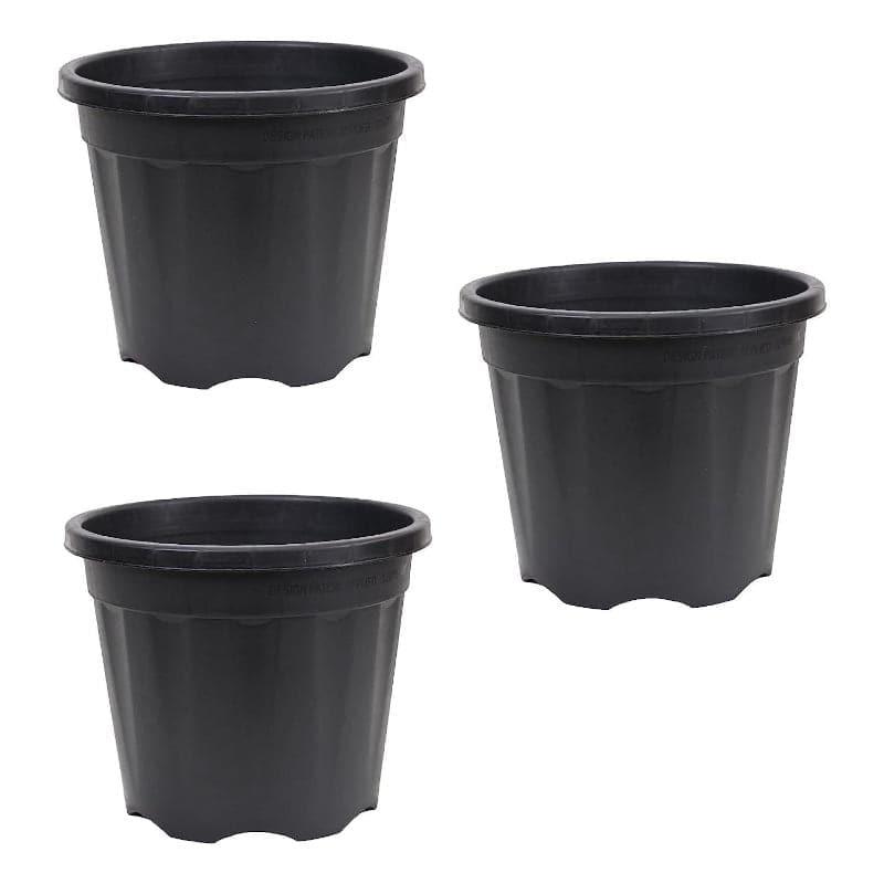 Ugaoo UV Treated Black Plastic Pot (60 CM) - Set Of Three media 4