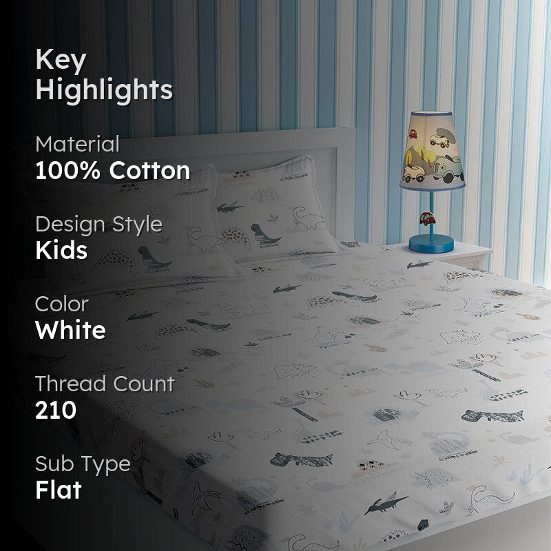 Nyla Kids Cotton Bedsheet - 210 TC media 2