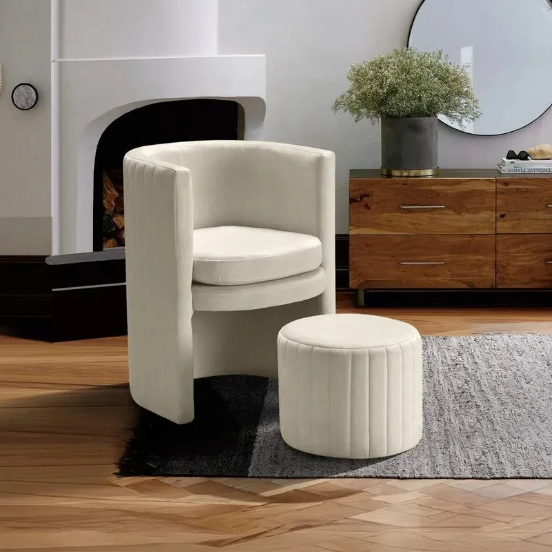 Arvella Neem Wood Accent Chair (Beige) - Two Piece Set media 5