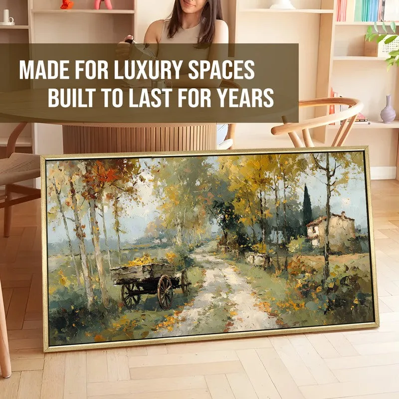 Rustic Tree-Lined Cottage Path Wall Art media 5