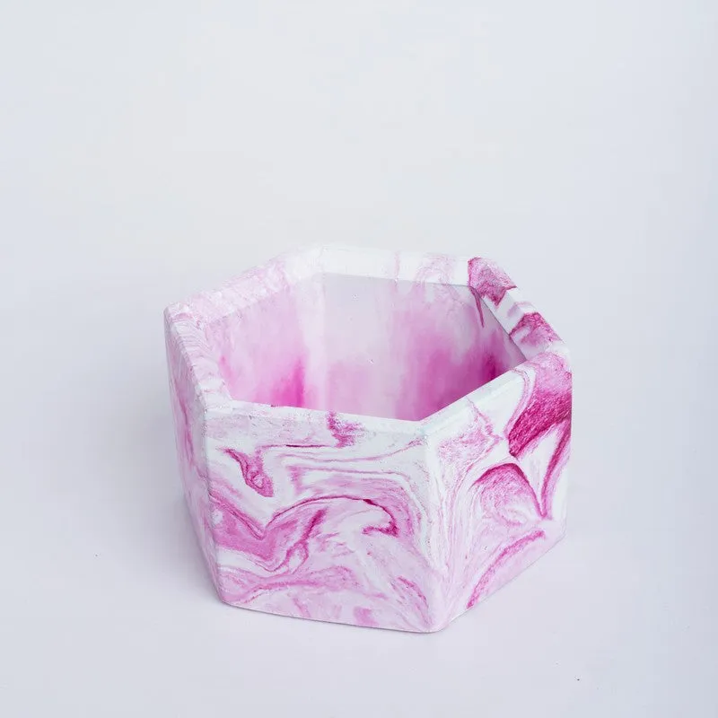 Mixona Concrete Planter - Pink media 3