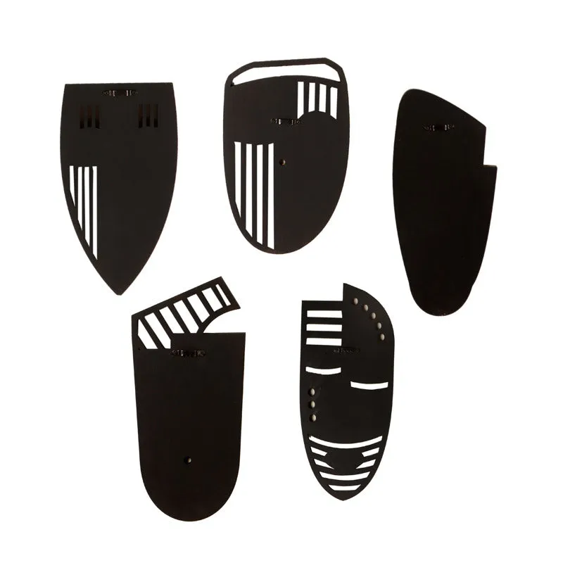 Kalpita Mask Wooden Wall Accent - Set of Five media 5