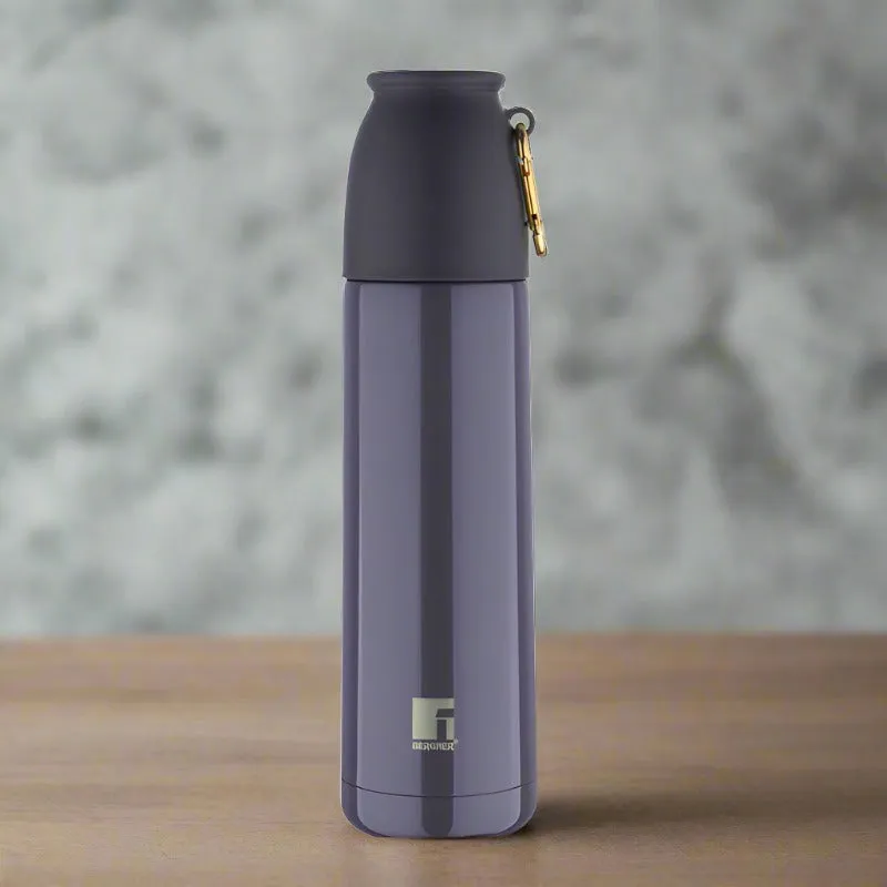Bergner Walking Thermosteel Hot and Cold Flask (Grey) -500 mL media 1