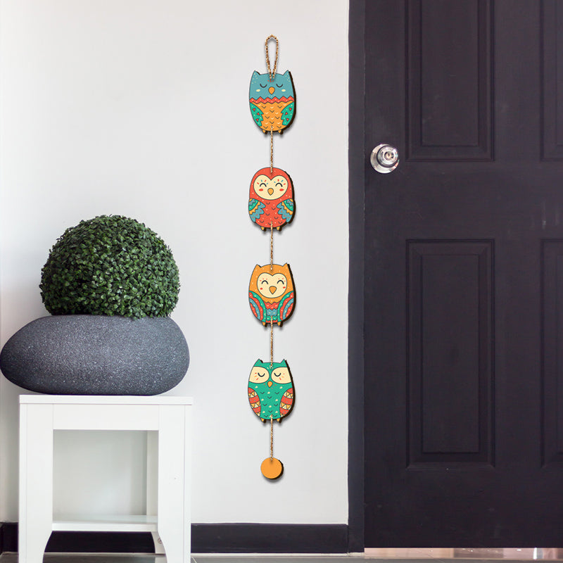 Hoots And Feathers MDF Wall Hanging - Set Of Two media 5