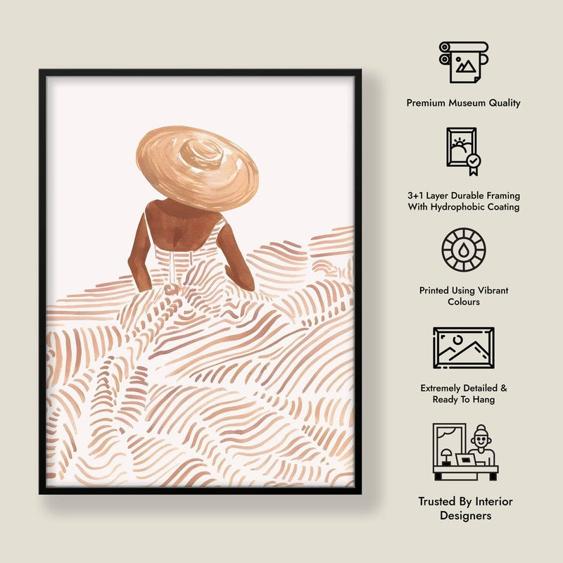 Serene Archival Canvas Wall Art - Black Frame media 8