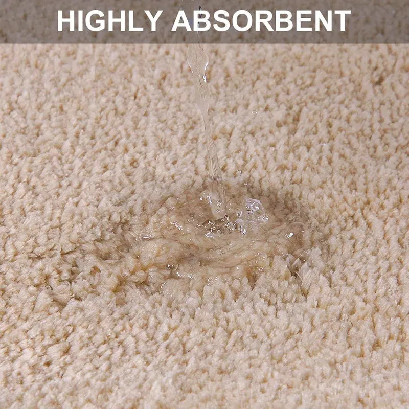 Lois Anti Skid Bath Mat (Beige) - Set Of Three media 5