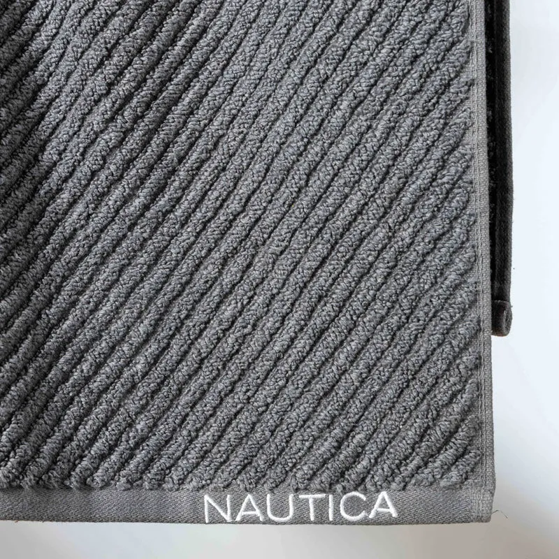 Nautica Riviera Bath Towel - Grey media 3