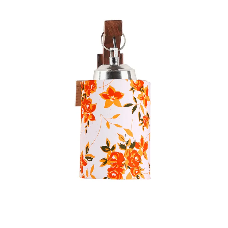 Forma Ibis Flora Cylindrical Fabric & Wooden Wall Lamp media 4