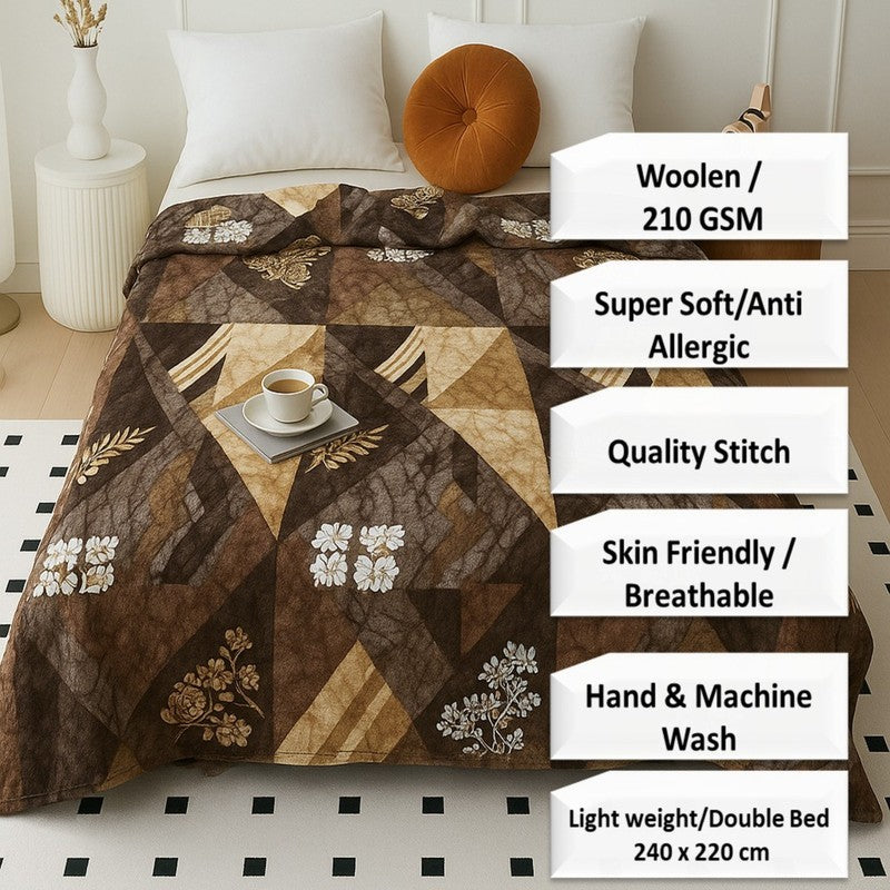 Cottage Flora Wool Blankets - 210 GSM media 8