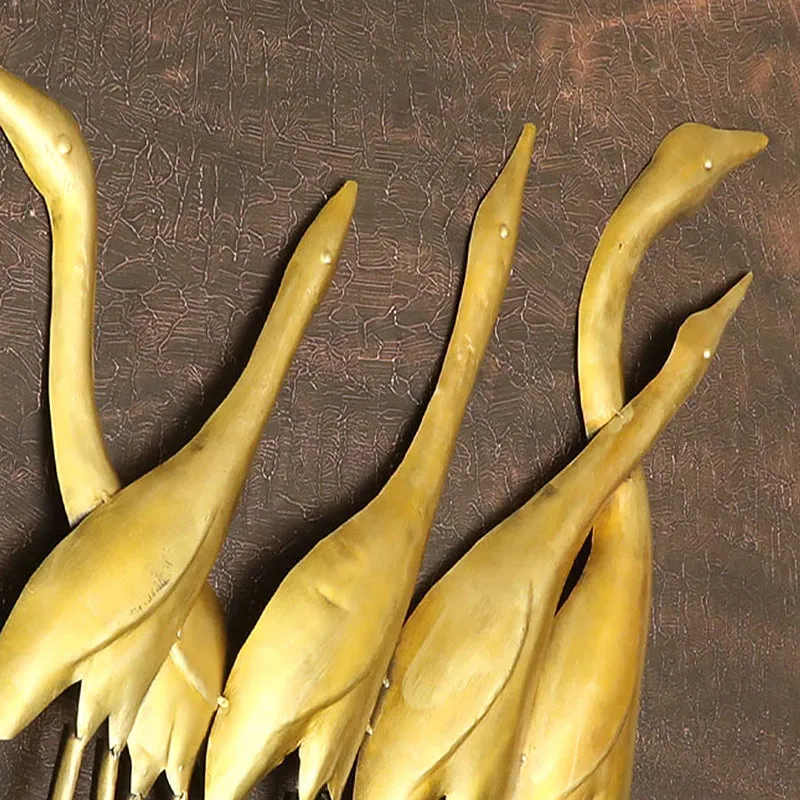 Storks Of Light Metal Bird Wall Accent media 3