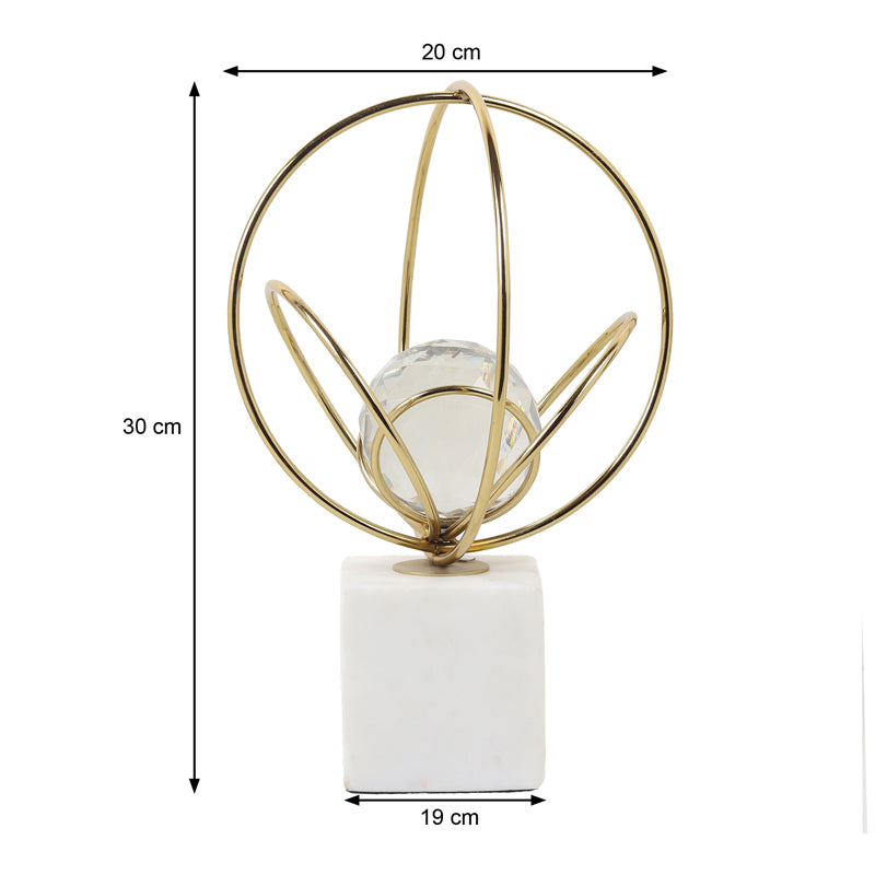 Crystal Elysian Showpiece - Gold media 6