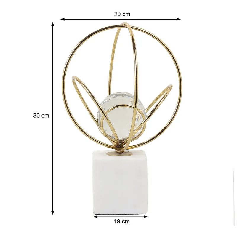 Crystal Elysian Showpiece - Gold media 6