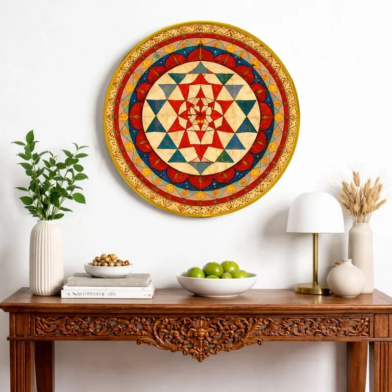 Geometric Mandala Paper Wall Art media 4