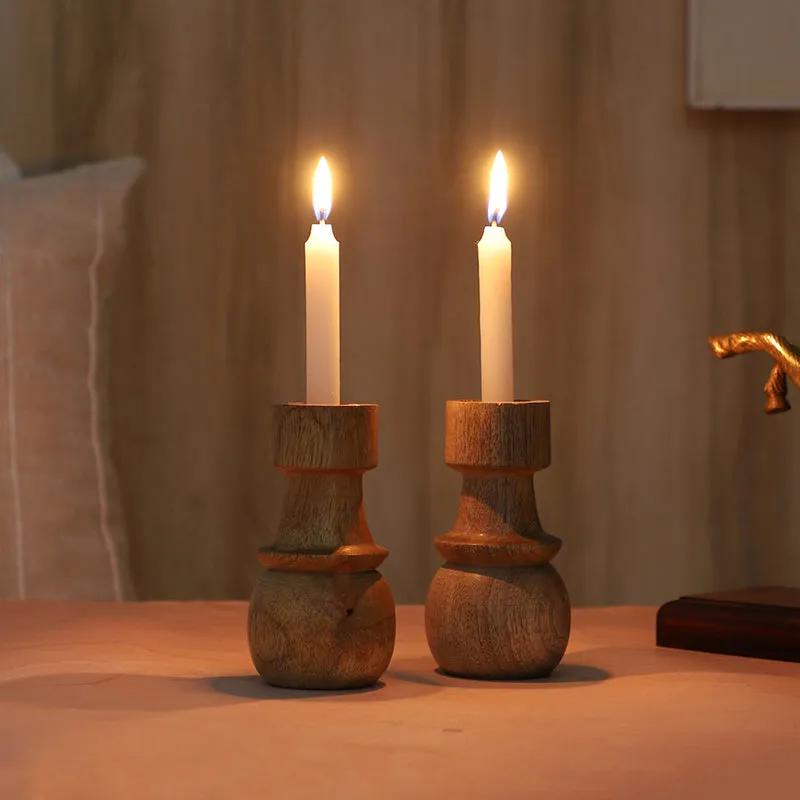 Flamo Mango Wood Candle - Set Of Two media 7