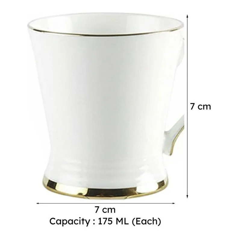 Nasma Bone China Tea Cup (175 mL Each) - Set of Six media 6