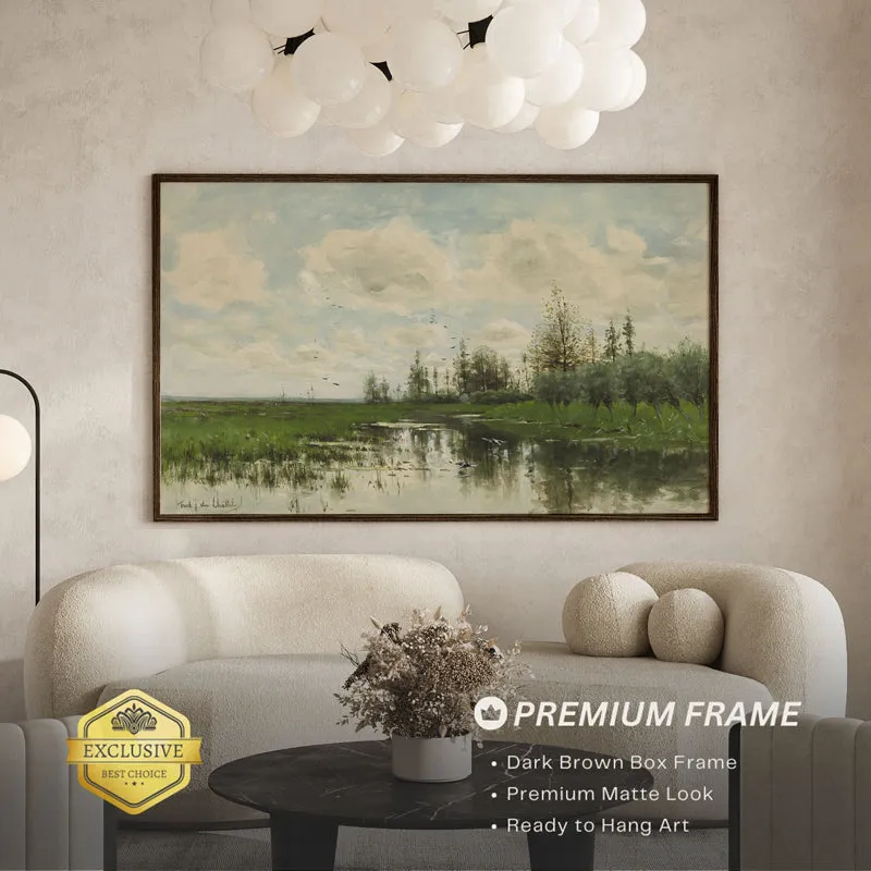 Lakeside Charm Wood Wall Art With Frame - Black media 3