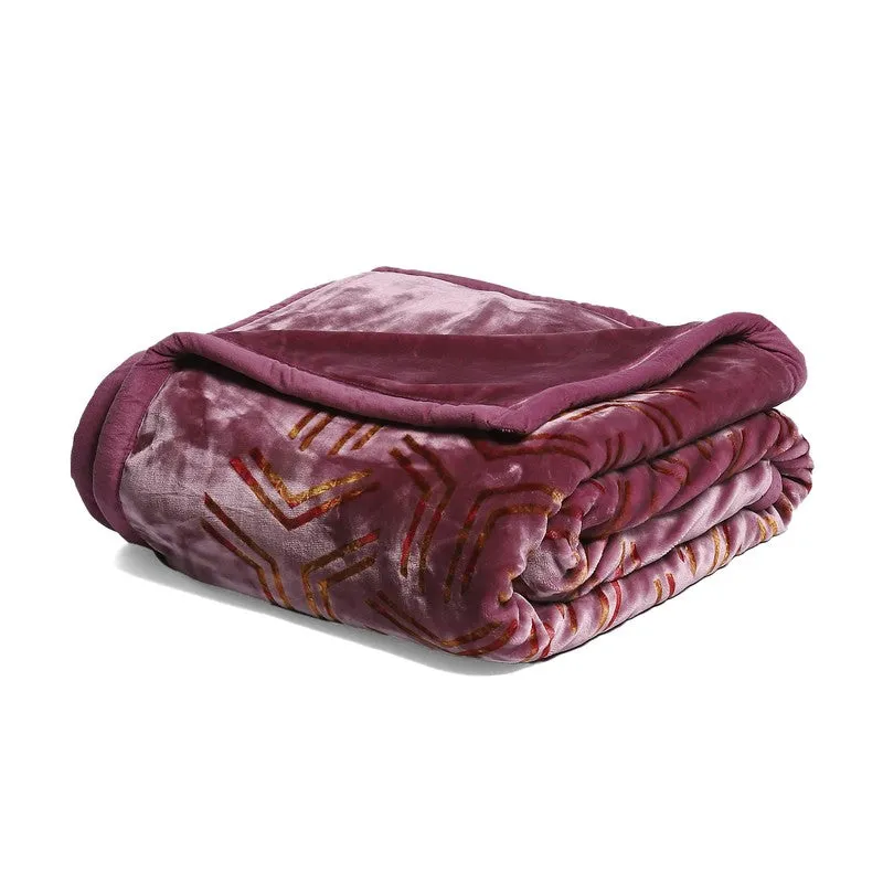 Monte Carlo Velvet Twilight Reversible Blanket - 950 GSM media 6
