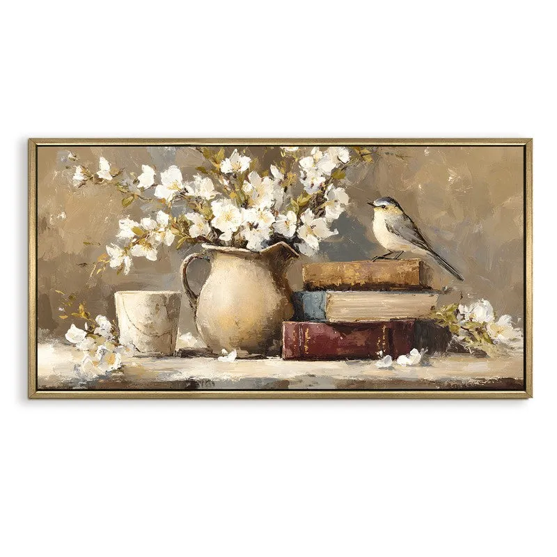 Nostalgic Touch Canvas Wall Painting With Frame media 3