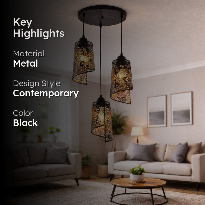 Botanic Metal Cluster Ceiling Lamp media 2
