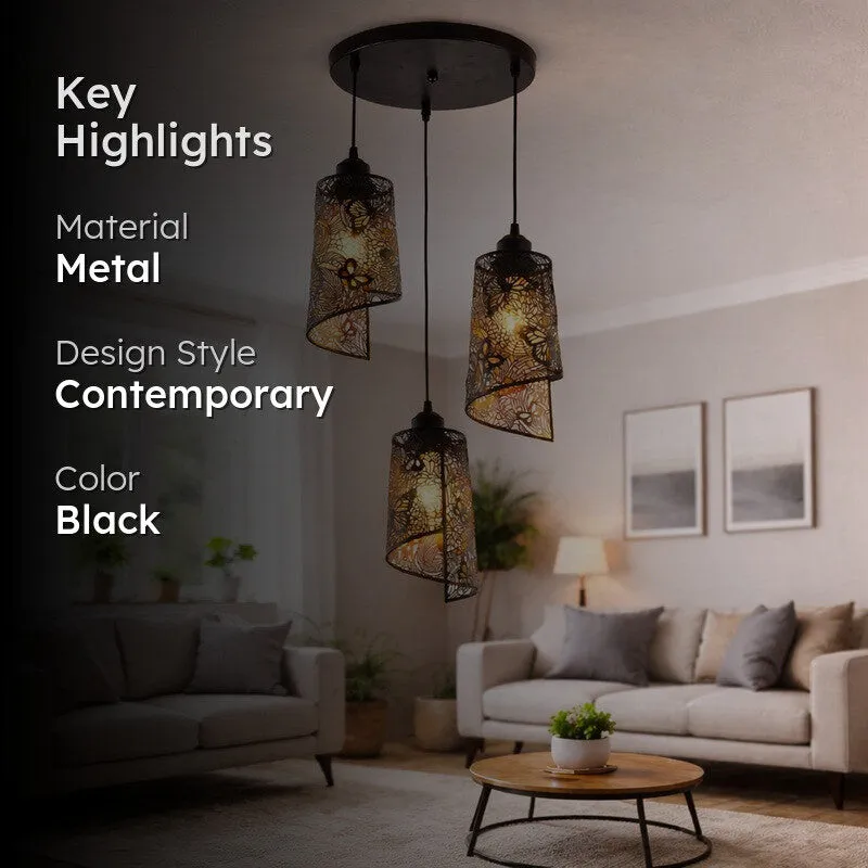 Botanic Metal Cluster Ceiling Lamp media 2