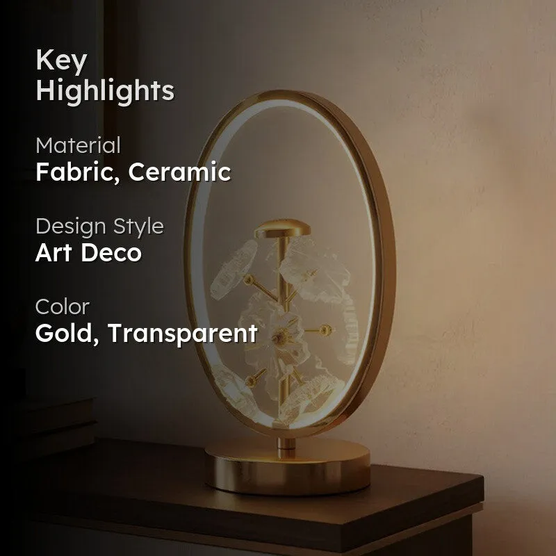 AarviDecor Hadley Accent Metal Table Lamp - Gold media 2