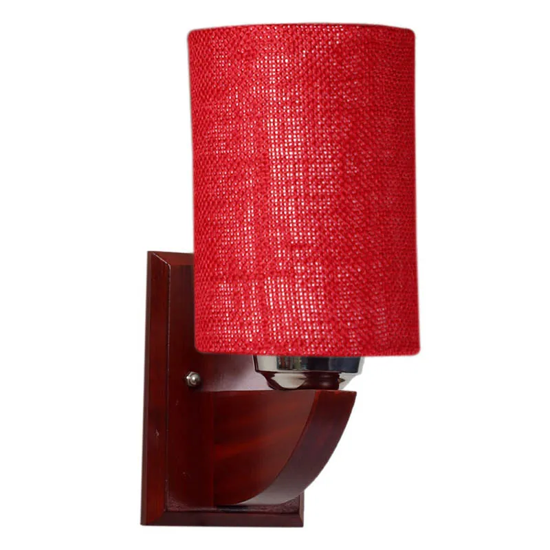 Aura Cylindrical Wooden Wall Lamp media 5