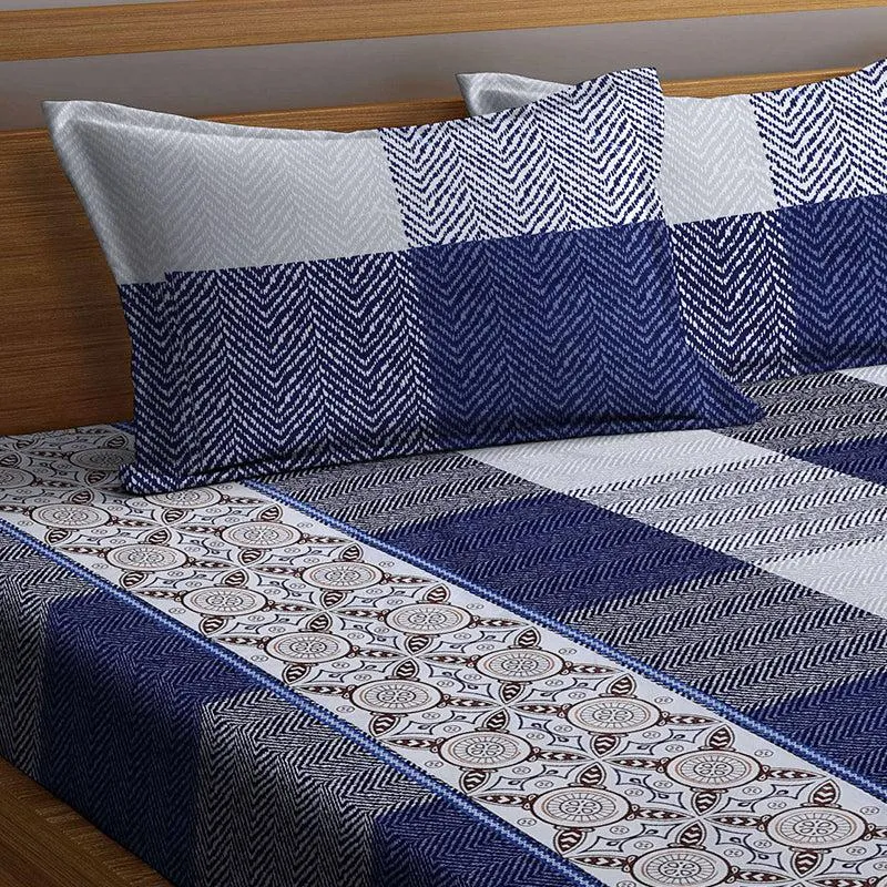 Carob Ethnic PolyCotton Bedsheet - 150 GSM media 4