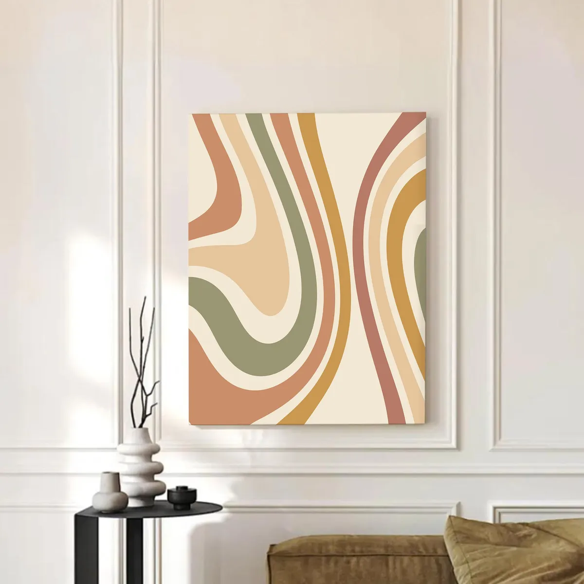 Luna & Linen Cotton Canvas Wall Painting media 3