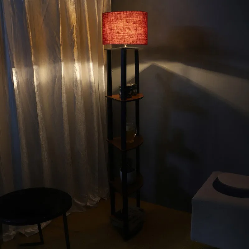 Cylindra Shimmer Floor Lamp (Maroon) media 5
