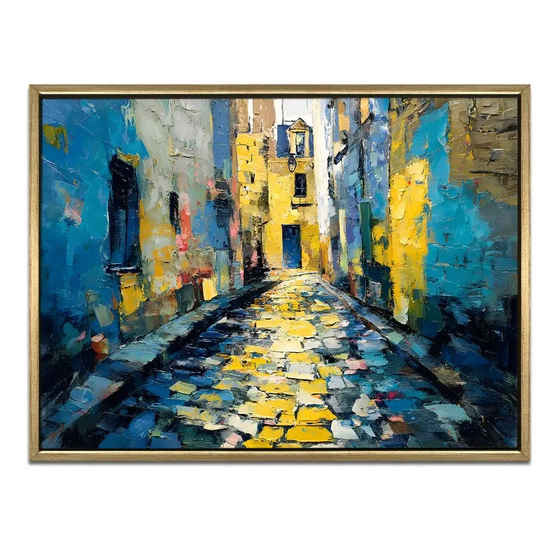 City Canvas Canvas Wall Painting With Frame media 3