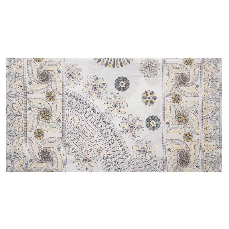 Arunima Diwan Set (Grey & Beige) - Eight Piece Set media 4