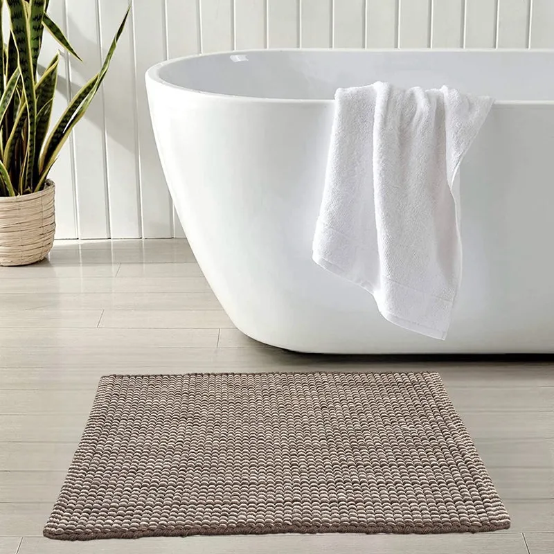 Sela Cotton Bath Mat - Brown media 1