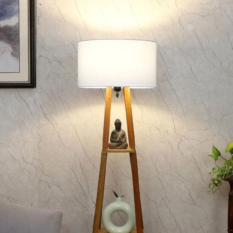 Blace Netima Floor Lamp With Shelf - Silver media 1