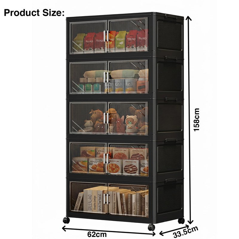 Urban Ease Five Tier Plastic Storage Box media 5